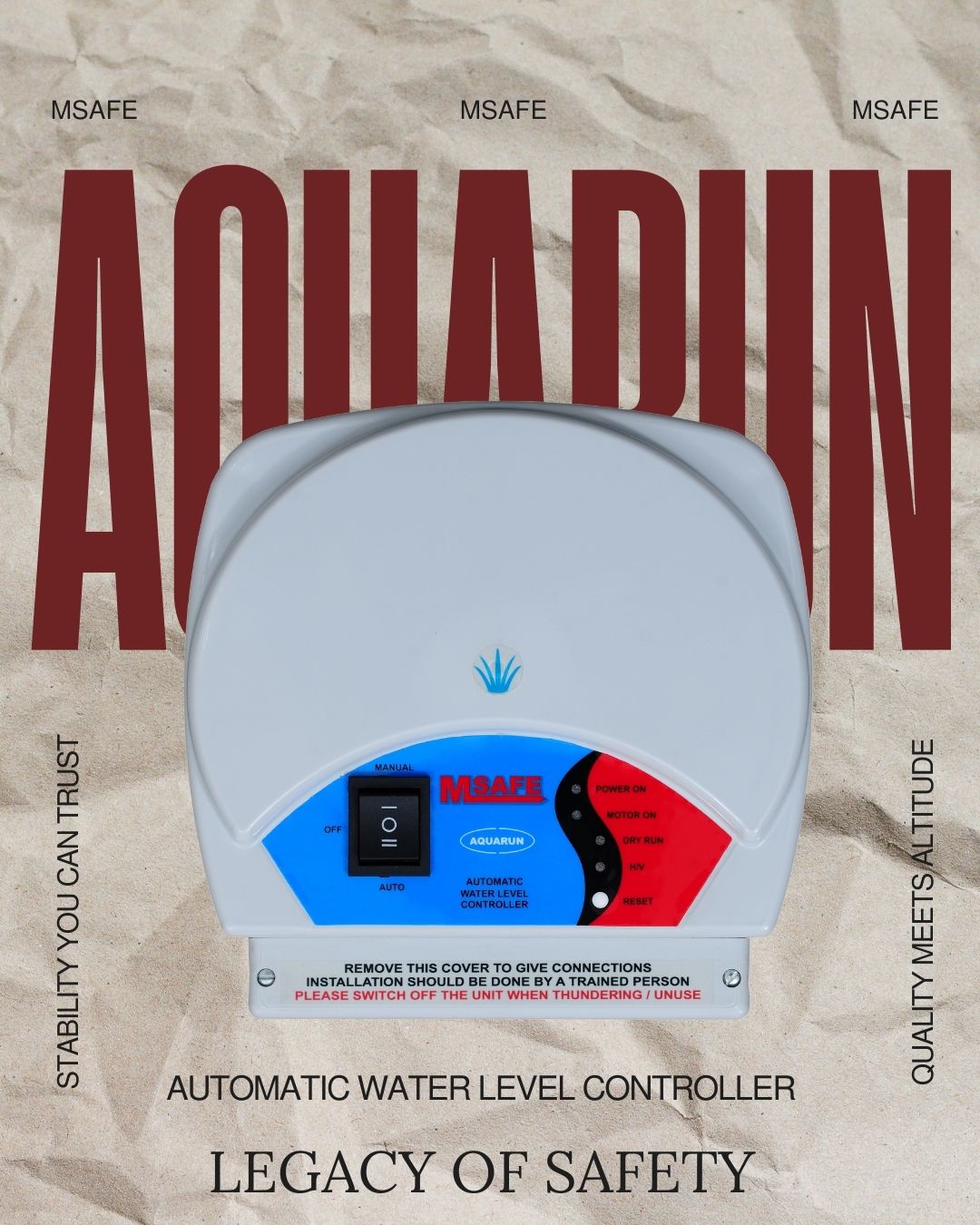 AQUARUN stress-tested automatic water level controller unit
